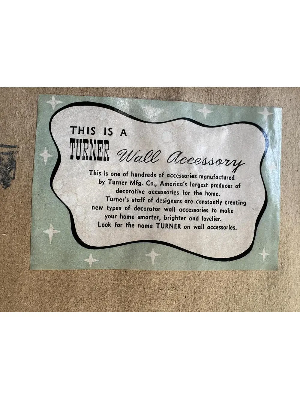Vintage Mid-Century Turner Wall Accessory Shadow Box Mirror (34